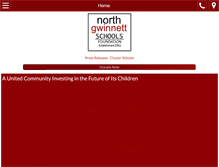 Tablet Screenshot of northgwinnettschoolsfoundation.org